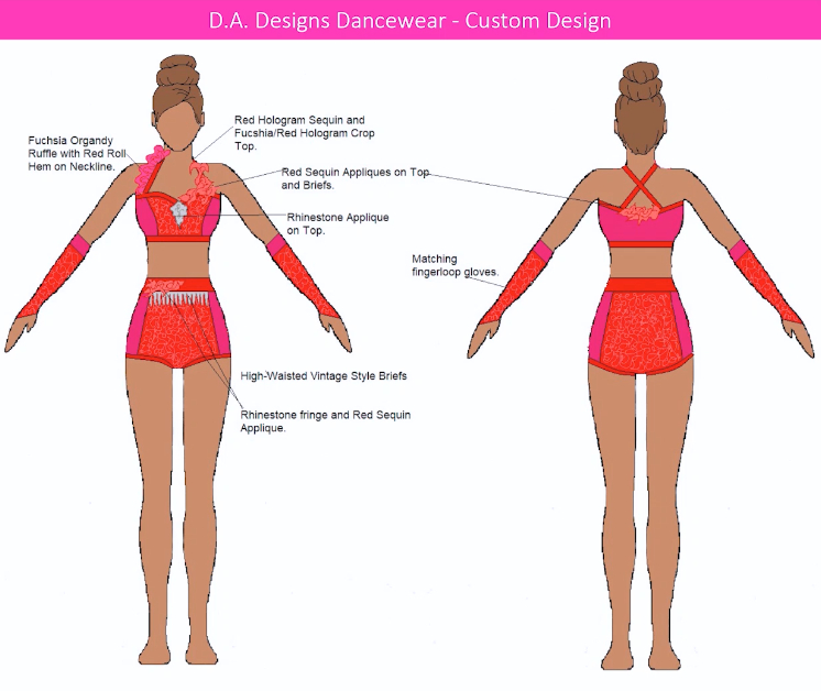 how to create custom dancewear design